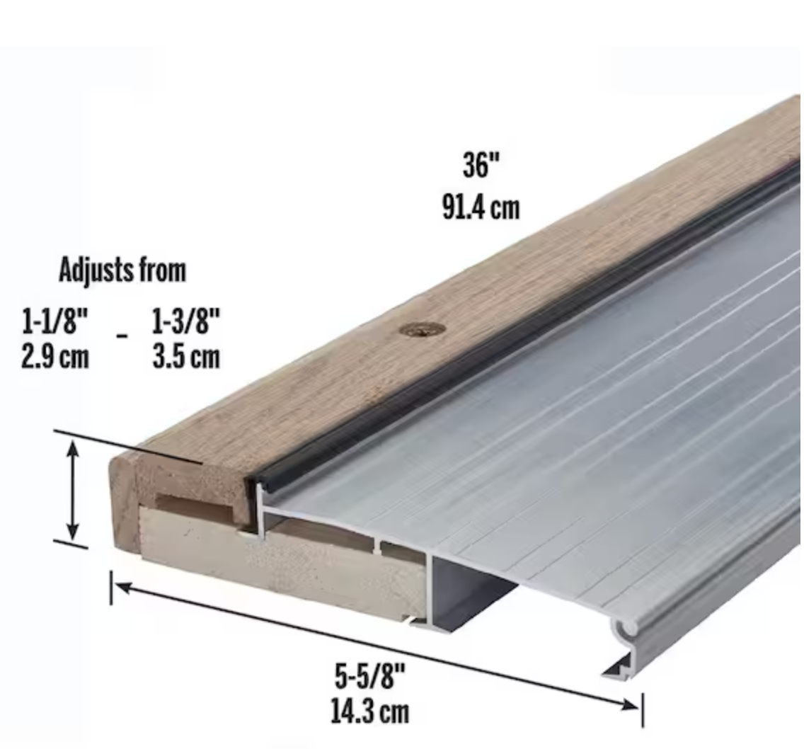 5-5/8 in. x 36 in. Adjustable T-door : 5-5/8x36