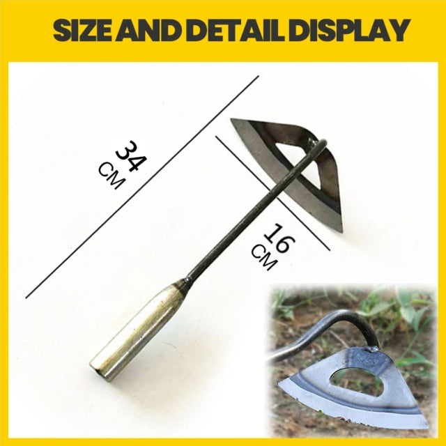All-Steel Hardened Hollow Hoe Handheld Weeding