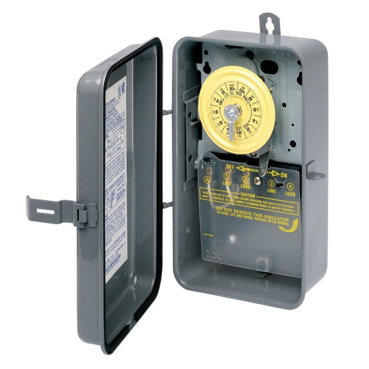 Intermatic T101R Indoor/Outdoor Raintight Timer, 110 Volt, 40 Amp
