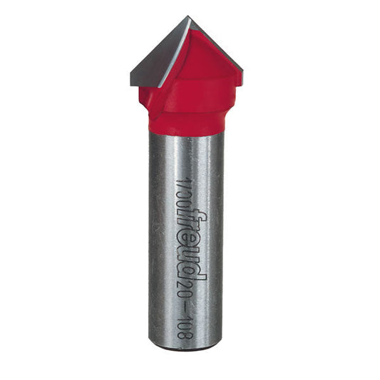 Freud 20-108 V-Grooving Router Bit, 3/4 Inch Dia. x 1/2 Inch Carbide Height