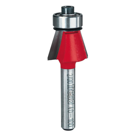 Freud 40-100 Chamfer Router Bit with 1/4 Inch Shank, 15 Degree, 23/32 Inch Dia.