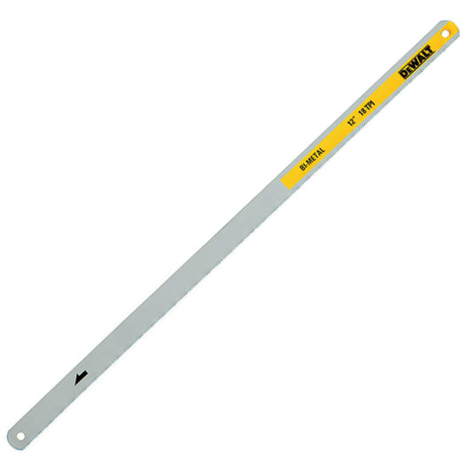 DeWalt® DWHT20566 Bi-Metal Hacksaw Blades, 12" x 18 TPI, 10-Pack