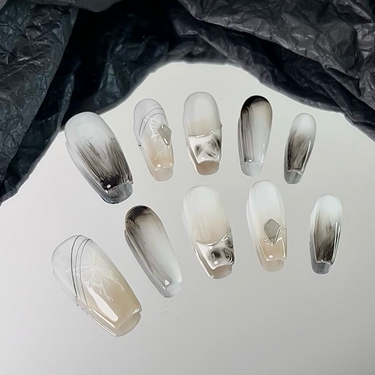 【landscape painting】handmade press on nails False Nails from SHOPQAQ