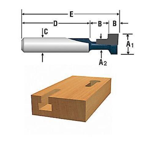 Bosch 85608MC Carbide Tipped Router Bit 3/8"x1/4"