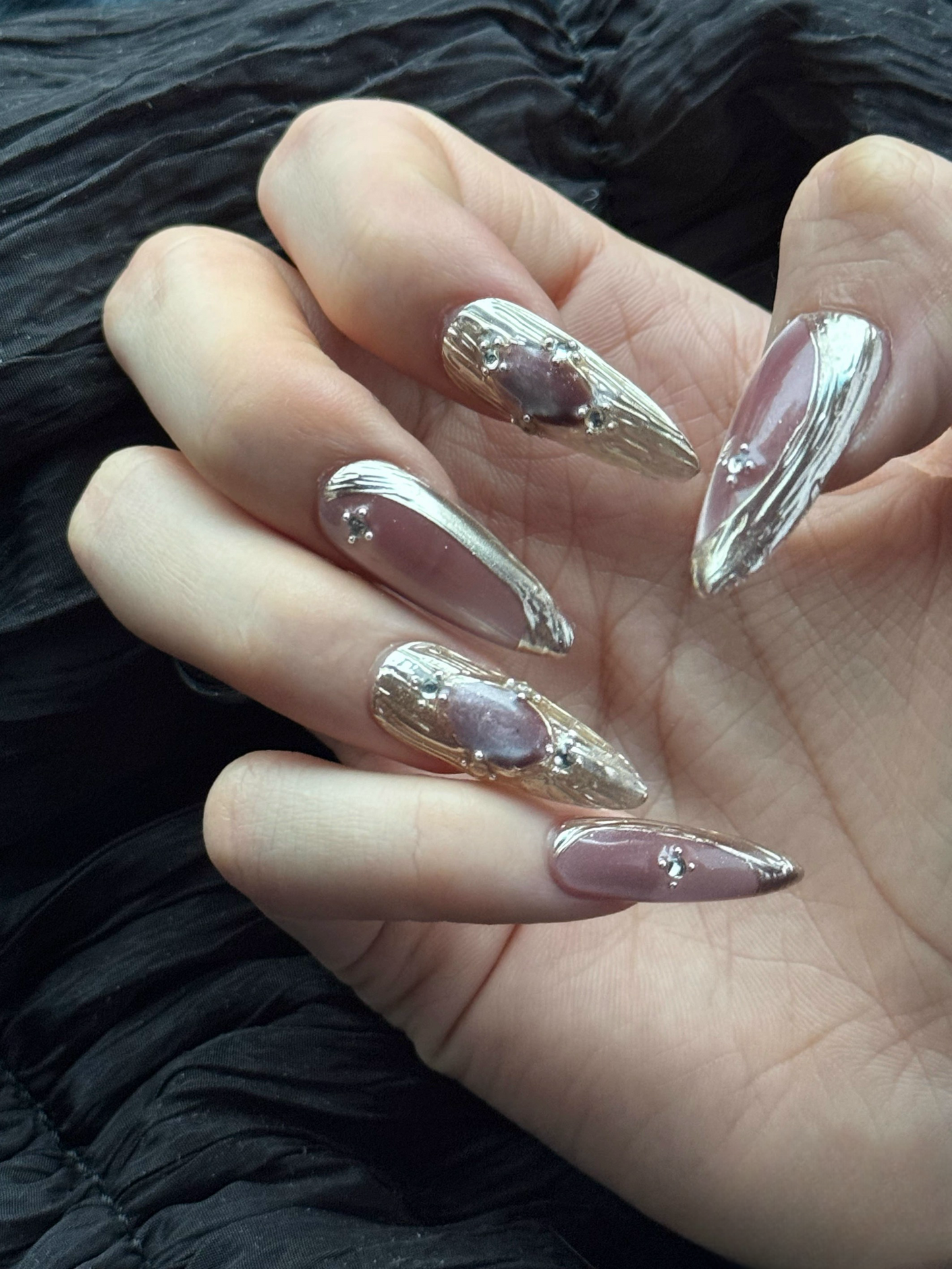 Pink Princess Crystal Cat Eye Design