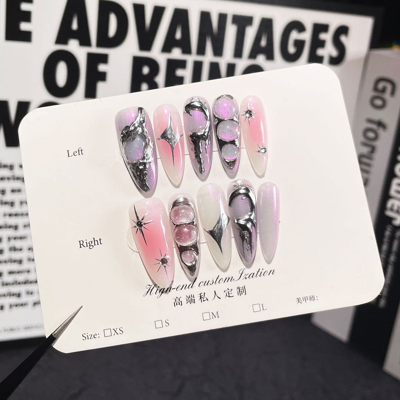 Iridescent Blush Accents