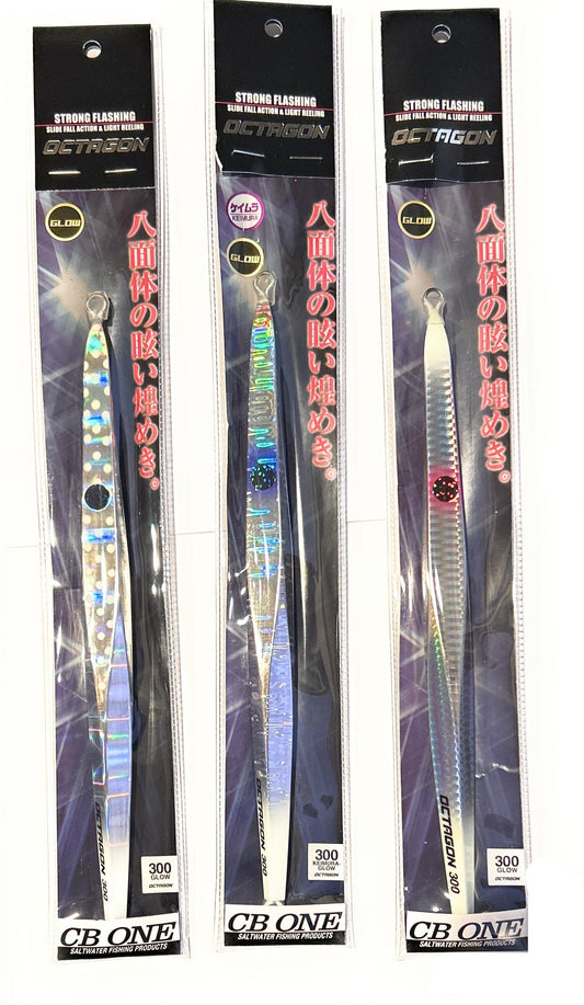CB One Octagon Sinking Saltwater Metal Jig 230mm / 300g