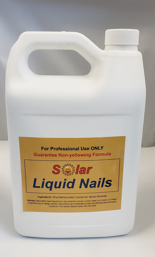 SOLAR NAIL PINK & WHITE LIQUID  - Plastic Jug 128 fl. oz