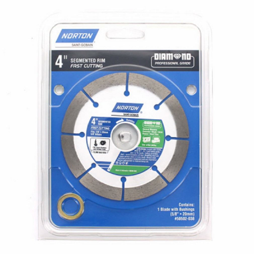 Norton 50502-038 Rim Diamond Saw Blade, 4 Inch
