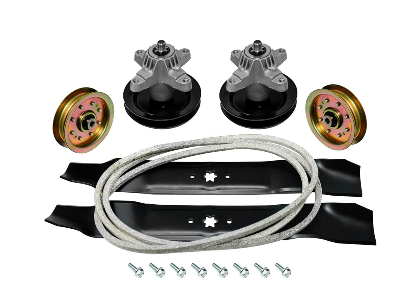 EPR Deck Rebuild Kit Spindles Blades Belt Pulleys for Cub Cadet 46 Inch LTX1045 LTX1046 LTX1046VT Troy Bilt Horse XP