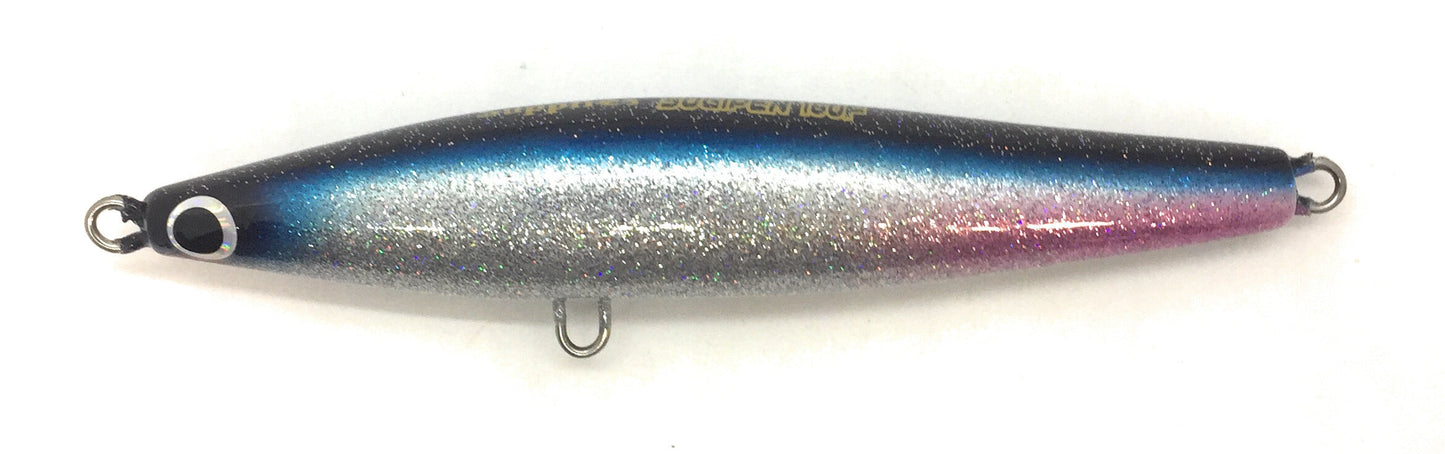 Supplies Sugipen 160mm 50g Floating Black/Blue/Silver Glitter
