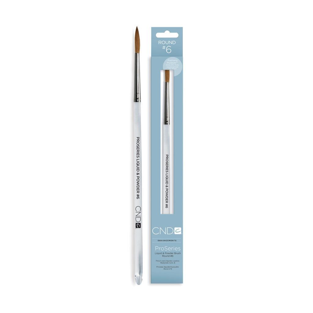 CND - Pro Series Liquid & Powder Brush Round #6