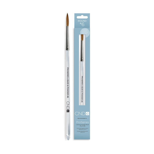 CND - Pro Series Liquid & Powder Brush Round #6