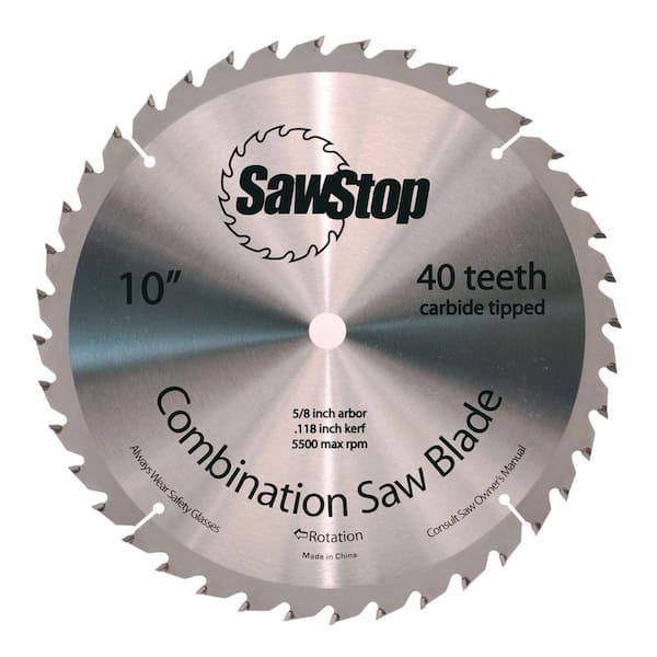 Table Saw Blade Combination 40 Tooth Wood Cutting Carbide Tipped Multi-Purpose